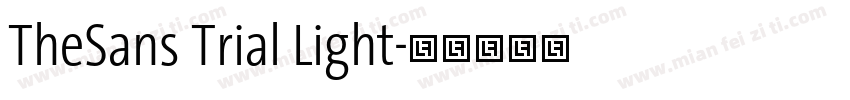 TheSans Trial Light字体转换